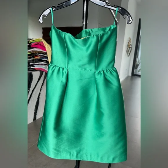 Tara Jarmon Strapless Green Dress - Picture 7 of 7